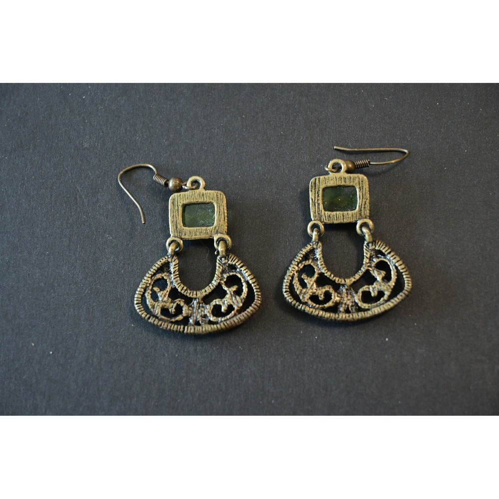 Y2K‎ Bohemian Filigree Drop Earrings - Picture 4 of 5
